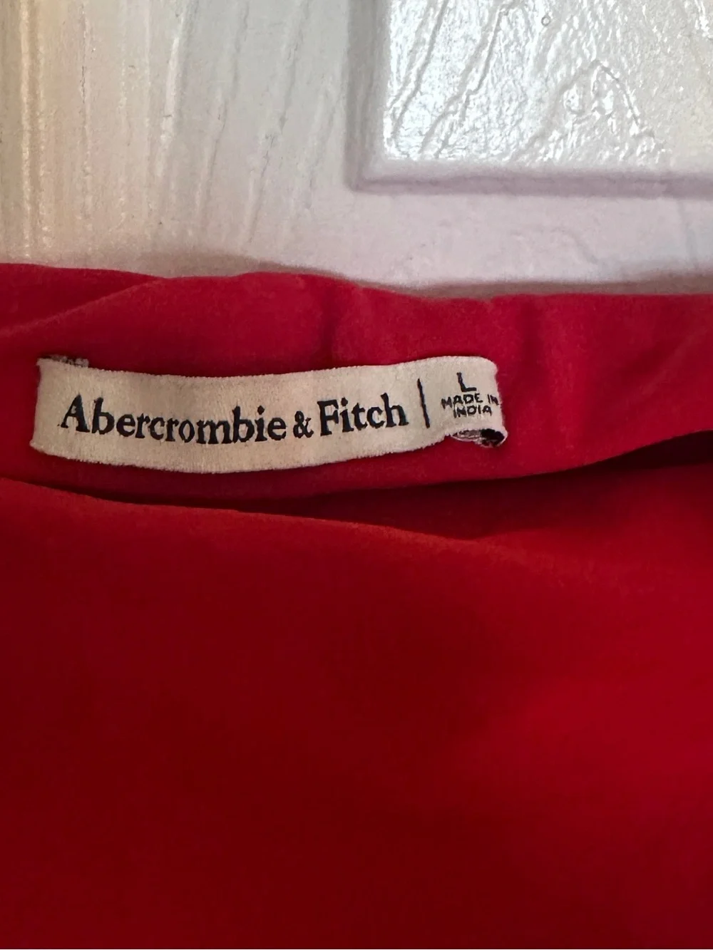 Abercrombie & Fitch bright red